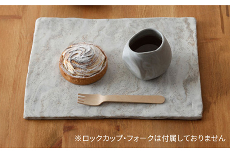 【美濃焼】likestone HIRAITA（ヒライタ）【芳泉窯】【TOKI MINOYAKI返礼品】食器 プレート 皿 角皿 フラット デザート スクエア 大理石調 モノトーン おしゃれ かっこいい