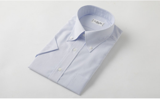 半袖ボタンダウンブルーLLサイズ HITOYOSHI シャツ