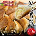 【ふるさと納税】 ぎふ絶品餃子 60個入 (30個入×2袋) 大容量 冷凍 国産野菜 国産素材 を使った ぎょうざ ギョウザ 豚 肉 玉ねぎ 岐阜県産 ビールにあうおつまみ お取り寄せ グルメ 惣菜 人気 おすすめ 岐阜夢餃子製作所 [0318] 10000円 一万円