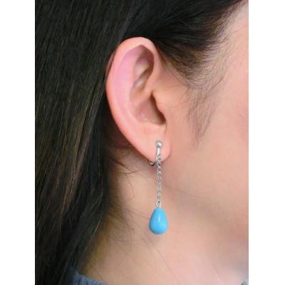 ふるさと納税 和泉市 ターコイズブルーのSwingイヤリング　雫型 |  | 02