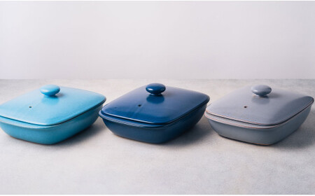 有田焼 5way plate ネイビー おしゃれな土鍋【まるぶん】 料理家 河瀬璃菜 コラボ 食器 調理器具 キッチン用品 A30-507