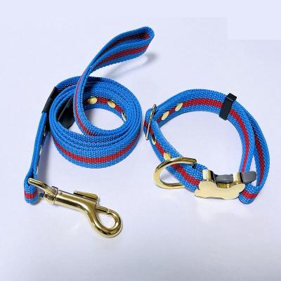 ふるさと納税 荒川区 柴犬用カラー(首輪)&リード(カラー:水色・赤・水色)【001-008】 |  | 01