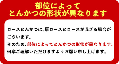 鹿児島県産豚肉ロースとんかつ(計1.6kg・100g×16P) 豚肉 ロース とんかつ【株式会社羽根】A722
