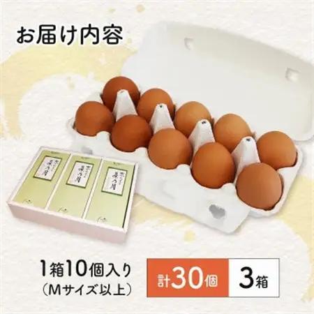 京たまご 茶乃月セット 1箱 30個(10個×3)_卵・乳製品 卵  たまご タマゴ 玉子_【配送不可地域：離島】【1070128】