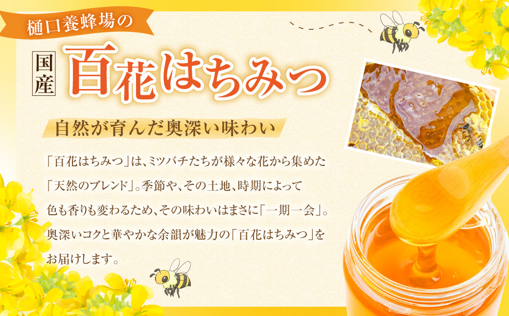 樋口養蜂場 国産百花はちみつ 600g　ハニー 蜂蜜 ハチミツ