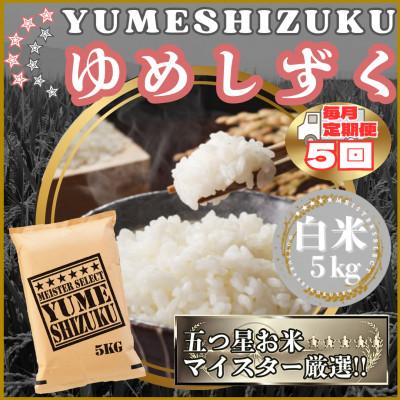 ふるさと納税 江北町 【毎月定期便】『夢しずく』白米5kg(江北町)全5回