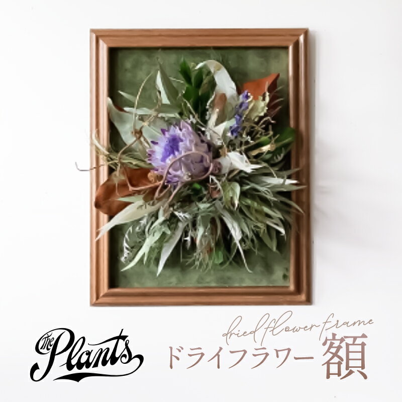 【ふるさと納税】ドライフラワー 花 The Plants おまかせ アレンジ 飾り インテリア おしゃれ 人気 高級 玄関 ギフト プレゼント オリジナル【額】