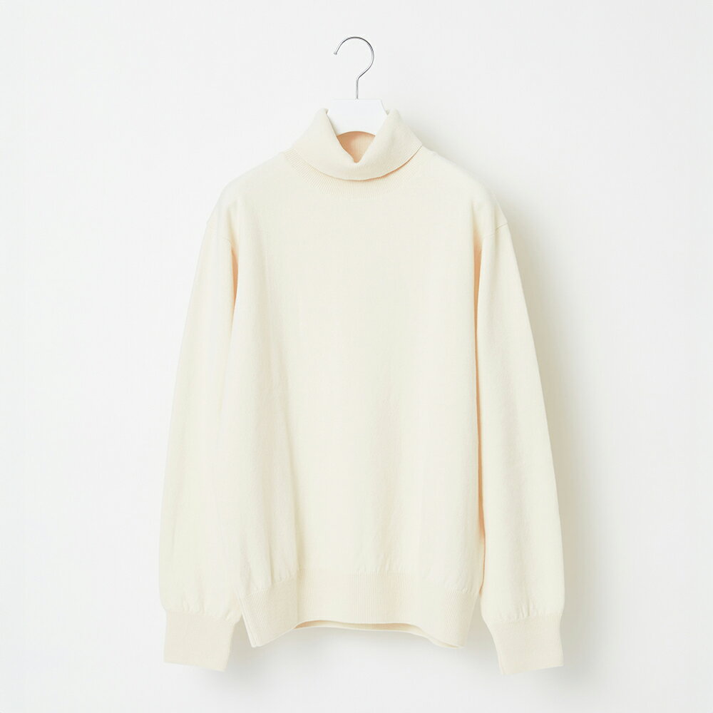 【ふるさと納税】 ≪順次発送≫ Yonetomi×Spiber NEW BASIC KNIT TURTLE NECK PULLOVER WHITE ホワイト 白 ニューベーシックニット 服 洋服 ユニセックス メンズ レディース ブランド 山形県 山辺町 送料無料 yt-ntpxw-sn ※沖縄・離島への配送不可