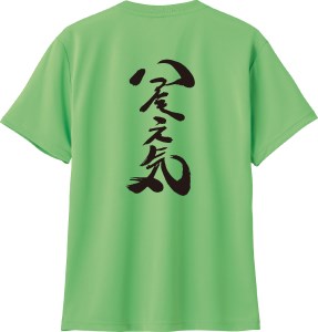 A292(緑：S)　八尾特産　若ごぼうTシャツ　【緑：Sサイズ(身丈65cm　身幅47cm　肩幅44cm　袖丈20cm)】