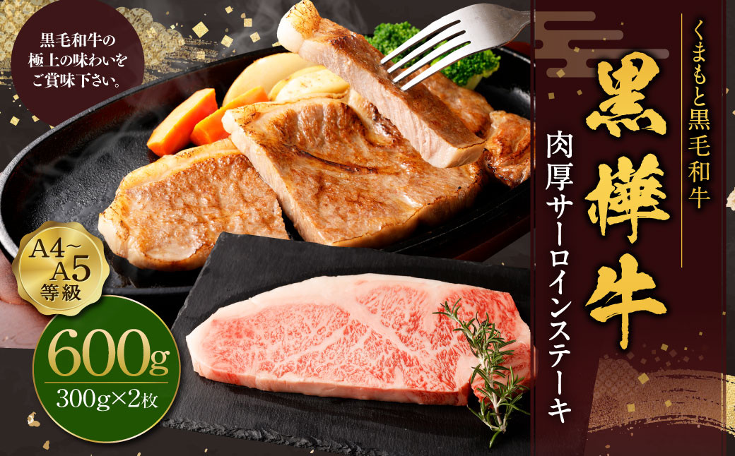 
黒樺牛 肉厚サーロインステーキ 約600g （約300g×2パック） お肉 肉 牛肉 ブランド黒毛和牛 和牛 黒毛和牛 ブランド牛 サーロイン ステーキ ロースステーキ 冷凍 国産 九州産 冷凍
