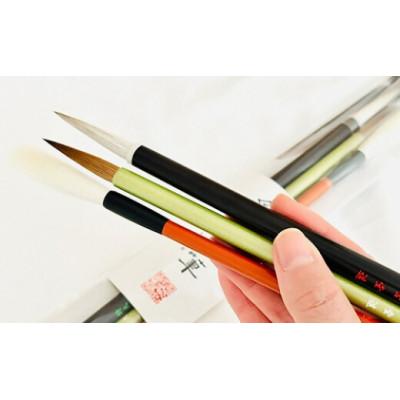 ふるさと納税 熊野町 熊野筆　書家向け　かな・詩文書用筆3本　ほうこどうの書筆 |  | 01