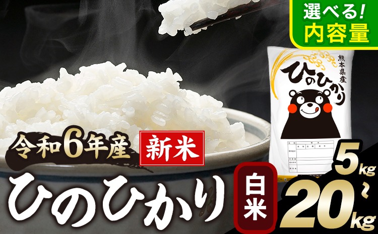 令和6年産 新米 早期先行予約受付中 ひのひかり 白米 5kg 10kg 12kg 15kg 18kg 20kg 《11月-12月より出荷予定》 白米 精米 無洗米 熊本県産(南阿蘇村産含む) 単一原料米 南阿蘇村---mna_hn6_af11_24_10500_5kg_h---