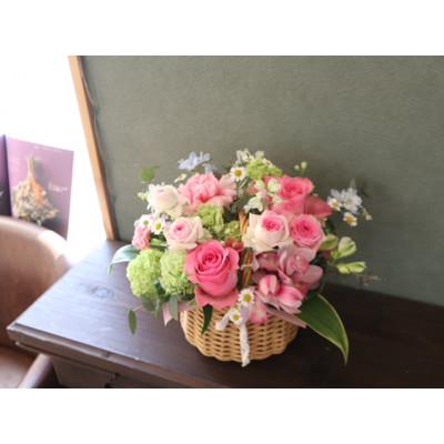 ふるさと納税 磐田市 季節を感じる生花のアレンジメント【暖色系】 |  | 01