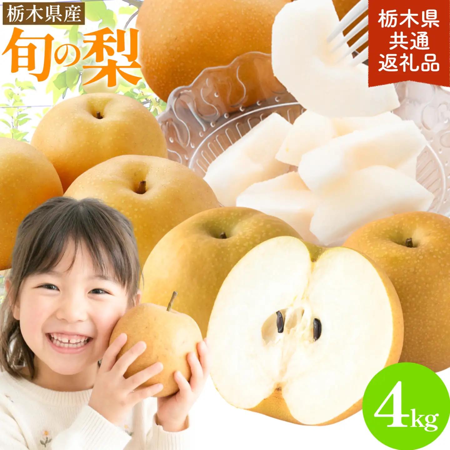 先行予約 旬の梨 約4kg 幸水 豊水 あきづき 新高 にっこり《8月上旬-10月中旬頃出荷予定》 栃木県 野木町 なし ナシ くだもの 果物 青果物 フルーツ