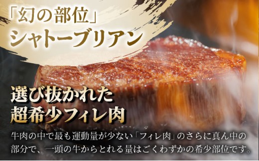 <定期便全6回>佐賀牛シャトーブリアン 計6kg
