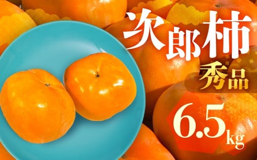 ≪先行予約≫ 数量限定 生産量日本一 愛知県豊橋産 次郎柿 秀品 贈り物にも！ 6.5kg 柿 甘柿 果物 フルーツ 10月 11月 愛知県 豊橋市 ビタミンC 高栄養価 食物繊維 旬をおとどけ