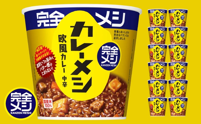 
            日清 完全メシ カレーメシ 欧風カレー 2ケース 計12食 / 日清 完全飯 カレーライス 常温 保存 日清 カップ飯 非常食 保存食 備蓄 完全メシ 日清 まとめ買い / 栗東市 / 日清食品株式会社 [BIBI026]
          