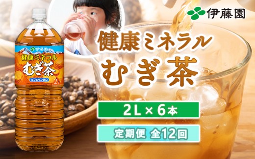 
                  『定期便：全12回』健康ミネラルむぎ茶2L×6本【50001AB1201】
                