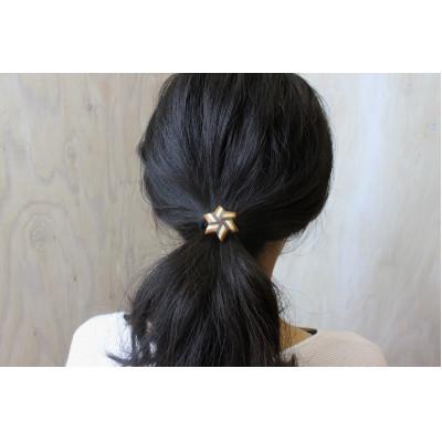 ふるさと納税 日南町 寄木のストライプ星形ヘアゴム |  | 02