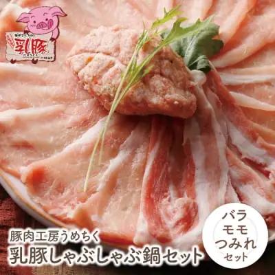Y04-05 乳豚しゃぶしゃぶ鍋Ｂセット(バラ・モモ・つみれ) 豚肉
