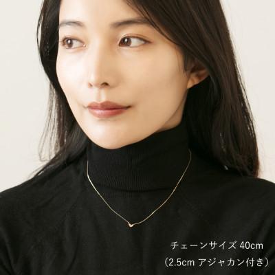 ふるさと納税 大津市 【10金 ダイヤモンドネックレス】華奢で可愛い 毎日を輝かせる 大人気 ハートデザイン レディース |  | 01