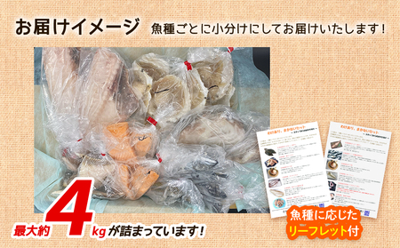 【2026年3月下旬発送】訳あり 北海道のおさかな屋さんの まかないセット 最大約4kg  魚 魚介 訳あり