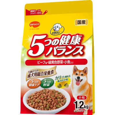 ふるさと納税 袋井市 ビタワン 5つの健康バランス ビーフ味・野菜入り 小粒 1.2kg×9袋