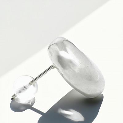 ふるさと納税 笛吹市 大きな豆 ピアス  PT900 |  | 01