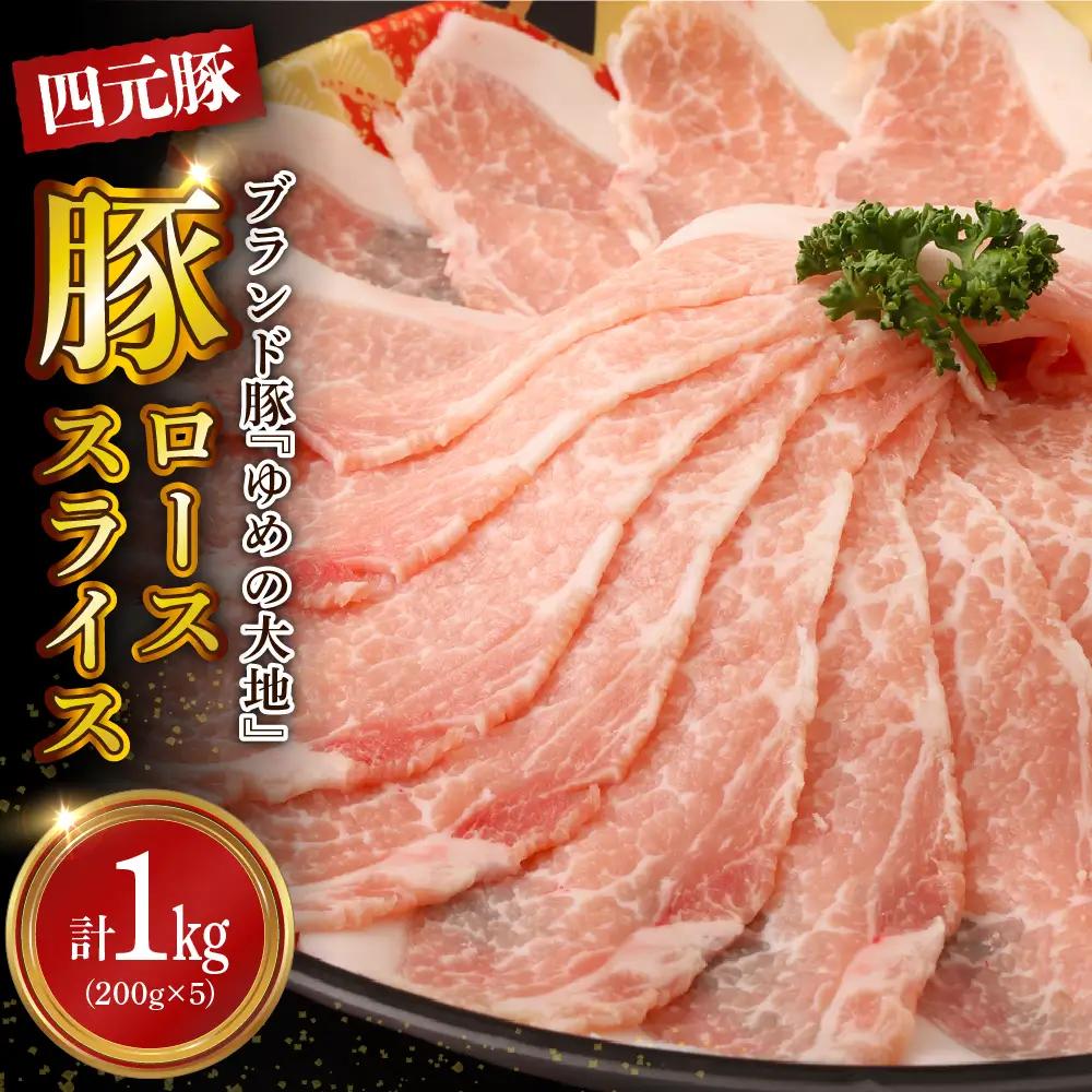 【えりも町生まれ 四元豚】ゆめの大地 豚 ロース スライス 1kg