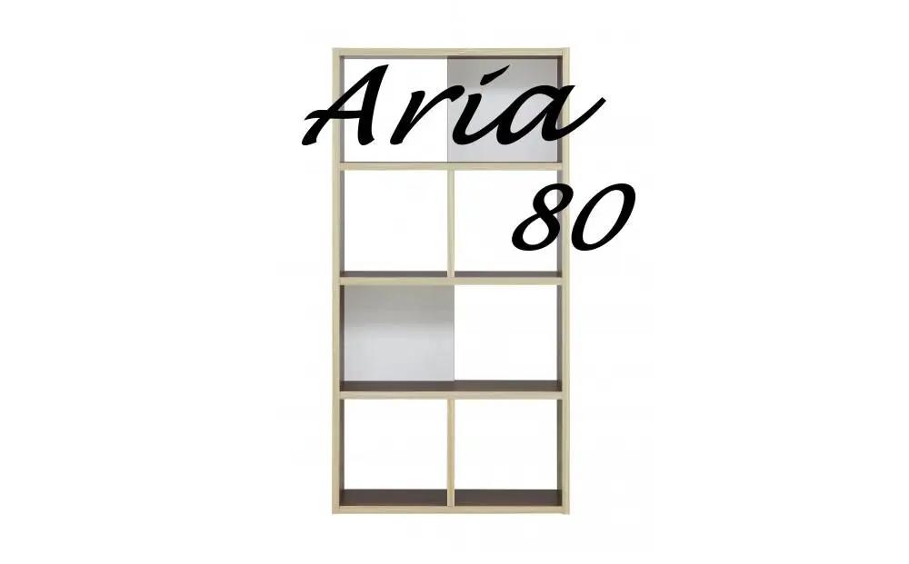 アリア ハイシェルフ80 パーテーションシェルフ ブラウン