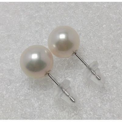 ふるさと納税 伊勢市 アコヤ真珠 Pt900 ピアス 8mmUP　1769