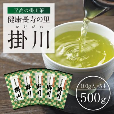 ふるさと納税 掛川市 特上深蒸し掛川茶「健康長寿の里 掛川」100g×5本セット