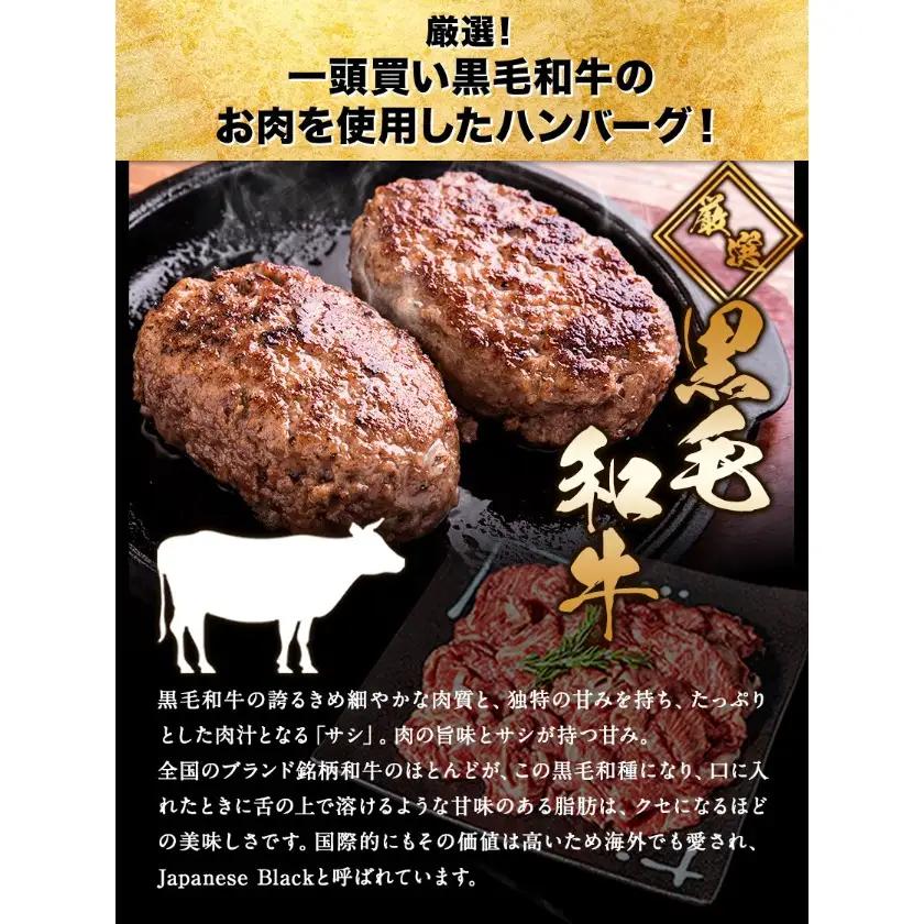 ハンバーグ 大容量 5個 黒毛和牛 100% 生ハンバーグ