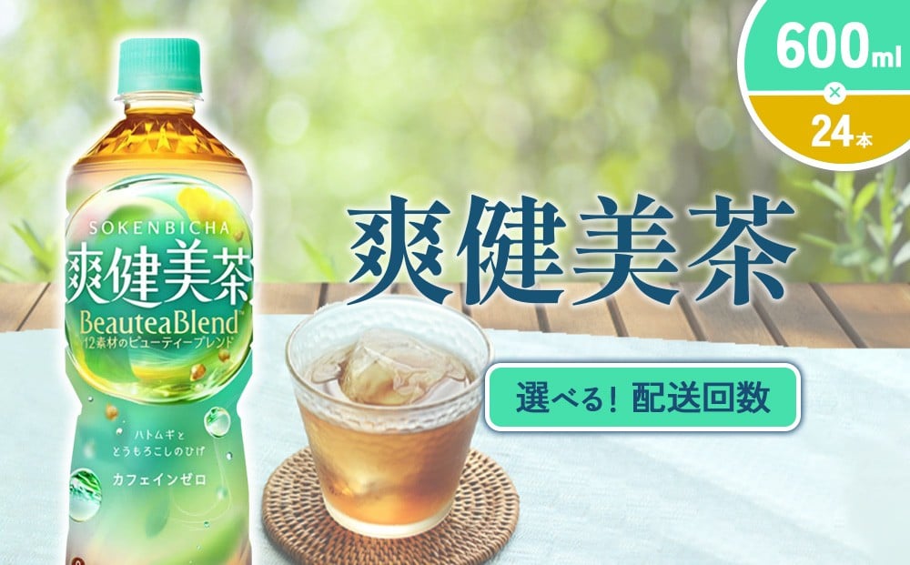 
                  【発送回数 選べる】爽健美茶 600ml PET【コカ・コーラ】ペットボトル 1ケース(24本)定期便 2回(48本)3回(72本) セット お茶 カフェインゼロ ノンカフェイン ハトムギ ブレンド茶 宮崎県 えびの市 送料無料
                
