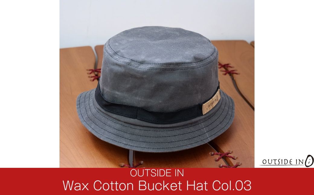 
                  Wax Cotton Bucket Hat Col.03 Charcoal（チャコール）帽子 キャップ バケットハット フリーサイズ キャンプ用品 アウトドア用品 [OUTSIDE IN]【022S100】
                