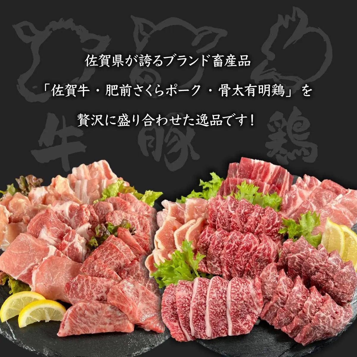 佐賀ざんまい！厳選5種焼肉盛り合わせ600g（2～3人前） 盛り合わせ