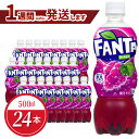 【ふるさと納税】ファンタ グレープ PET 500ml 24本入 1ケース コカ・コーラ 人気 ペットボトル 飲料 ぶどうジュース ジュース ドリンク ソフトドリンク 炭酸飲料 合成着色料不使用 FANTA 送料無料