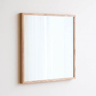 ふるさと納税 府中市 府中市の家具　ミラー　サノ　70*70　オーク