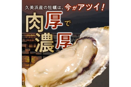 京都・久美浜産 殻付き牡蠣 4kg（40個前後）【加熱用】牡蠣ナイフ付