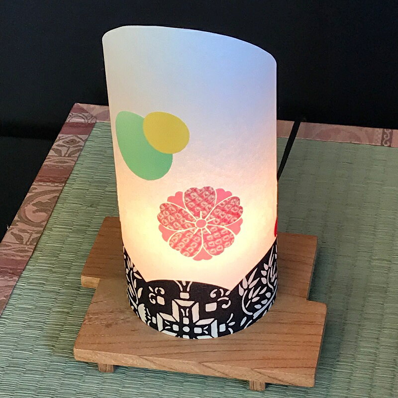 【ふるさと納税】着物生地で作ったおしゃれな行灯（あんどん） おしゃれ玉 年内発送