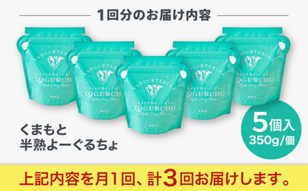 【全3回定期便】オオヤブデイリーファーム くまもと半熟よーぐるちょ 350g×5個【株式会社 オオヤブデイリーファーム】[AYAE005]