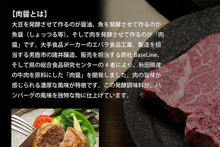 【ドンと190g】秋田肉醤ハンバーグ4種詰め合わせ190g×4種(各2個)計8個 生ハンバーグ 加熱必要