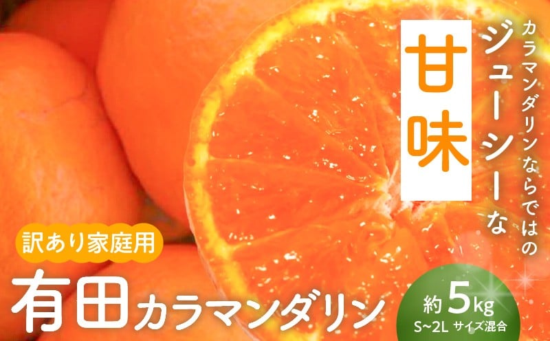 
            AN6109n_【2026年先行受付】和歌山 有田産 カラマンダリン【訳あり 家庭用】5kg
          