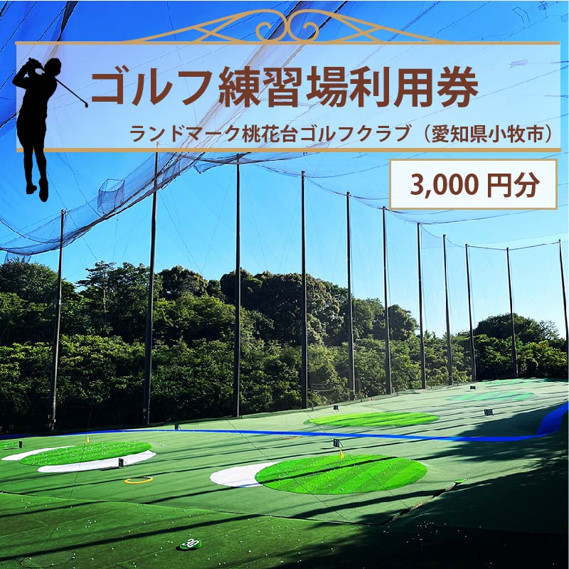 ゴルフ練習場 利用券3,000円分［130G01］