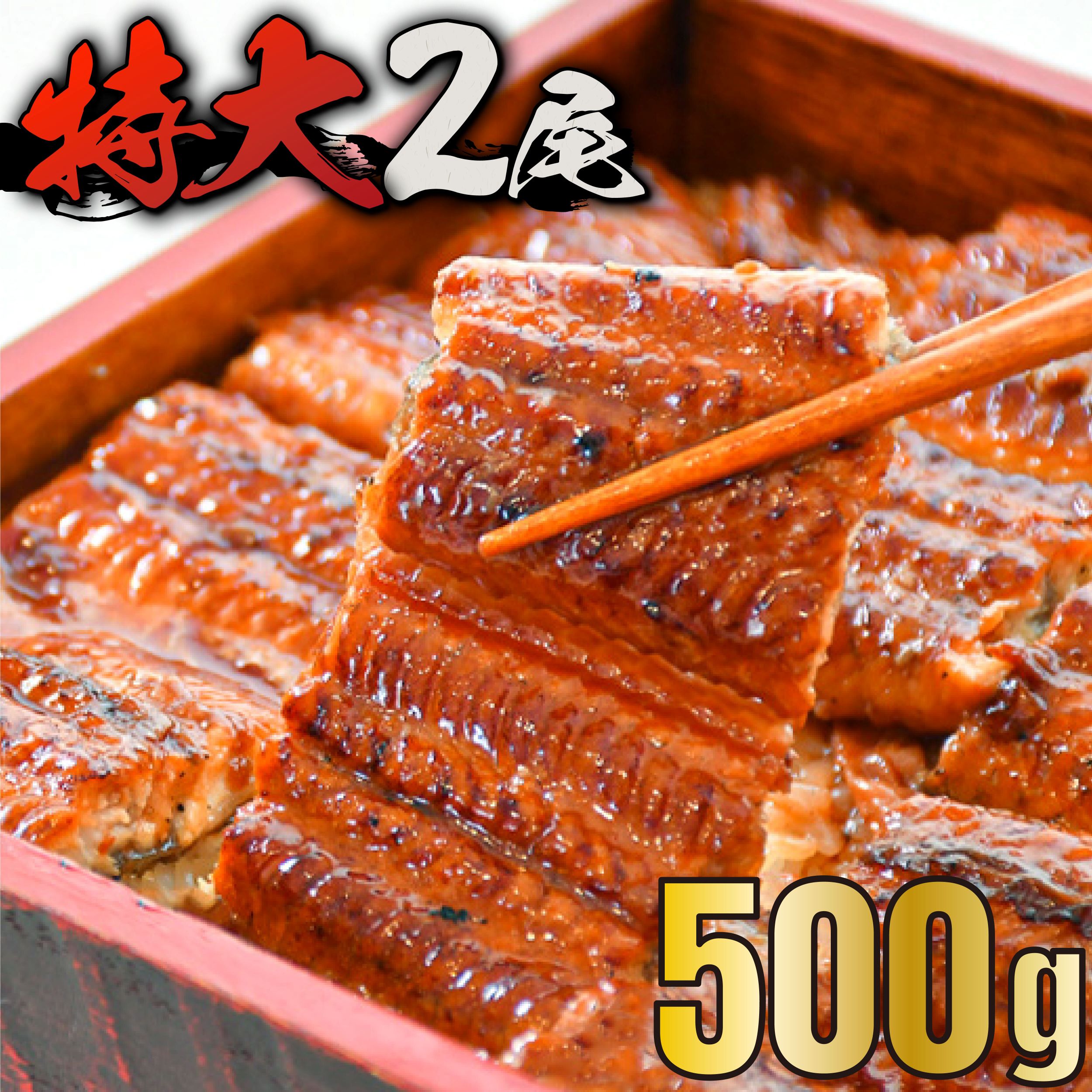 【ふるさと納税】うなぎ 蒲焼 2尾 計500g 中国産 鰻 送料無料 佐賀県 上峰町 お取り寄せグルメ 丑の日 B-1035