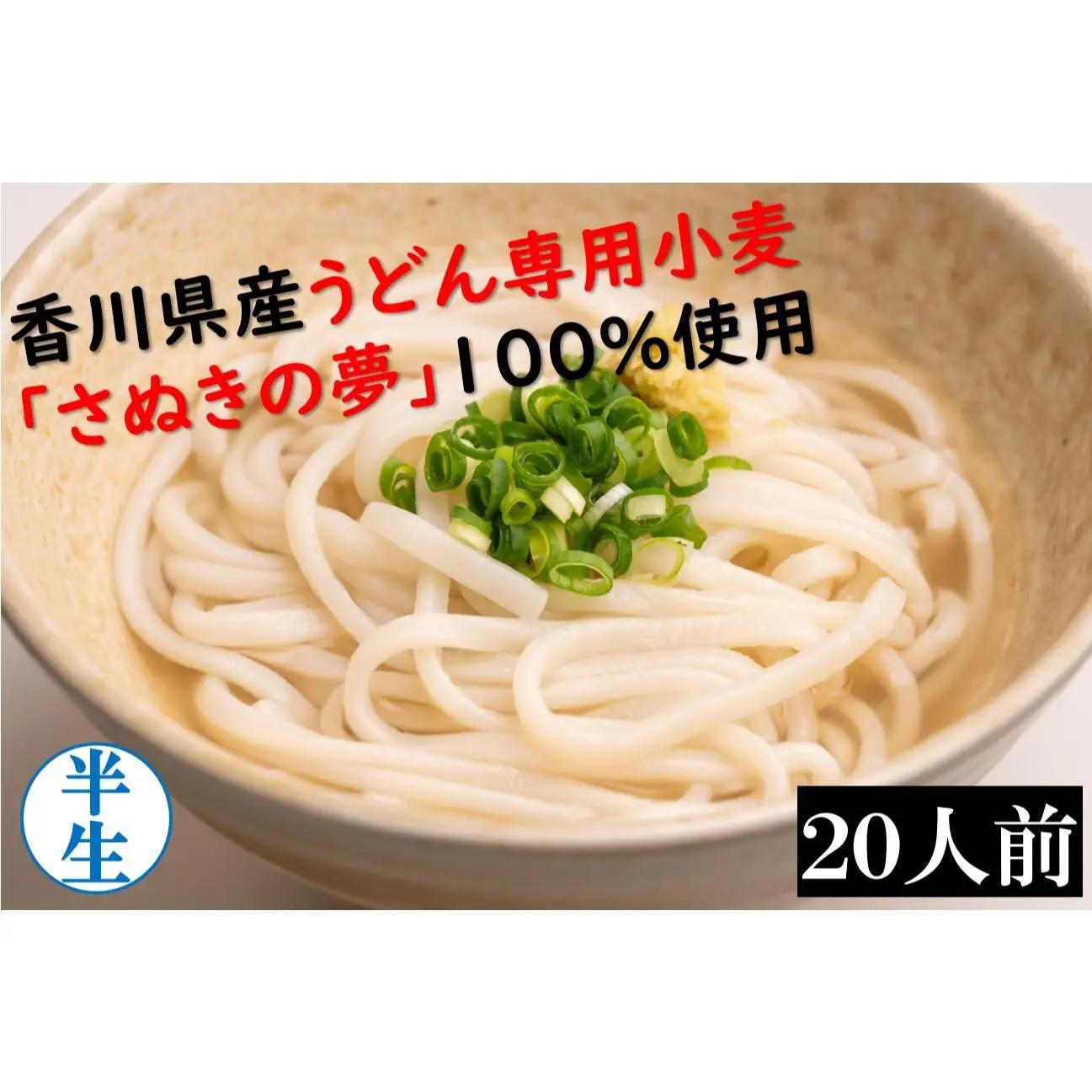 麺棒/ 讃岐うどん 半生 20食セット_Z2600053