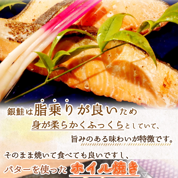 和歌山魚鶴仕込の甘口塩銀鮭切身８切（２切×４パック　小分け）
※着日指定不可_イメージ4