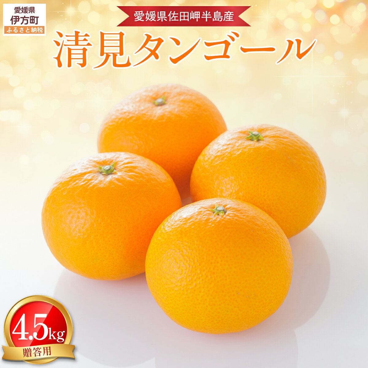 【ふるさと納税】 【先行予約】【農家直送】愛媛県産 清見タンゴール 贈答用 4.5kg（2026年3月上旬～4月中旬頃発送予定） 【 ふるさと納税 人気 おすすめ ランキング 蜜柑 みかん 柑橘 フルーツ 清見 オレンジ 贈答 贈り物 贈答用 ギフト 愛媛県 伊方町 送料無料 】 IKTC007