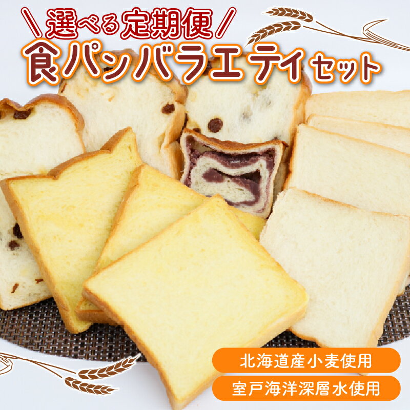 【ふるさと納税】 【室戸海洋深層水仕込み】食パンバラエティセット定期便 食パン ぱん 朝食 ギフト 定期便 人気 食事パン おやつ レーズン ぶどう ドライフルーツ かぼちゃ あんこ セット バラエティ 日持ちパン 毎月 北海道産小麦 もちもち ふわふわ 人気の食パン