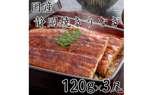 【国産】静岡焼きうなぎ　120g×3食　合計360g